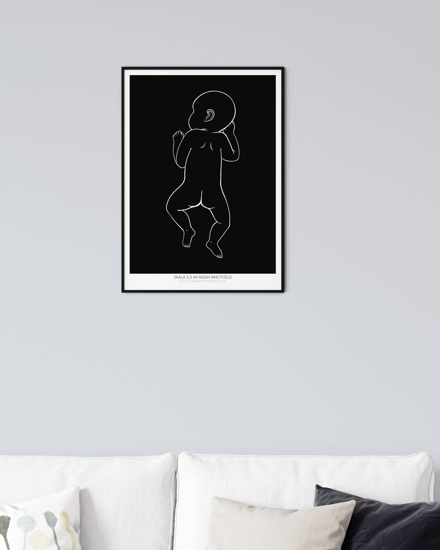 Birth poster – from behind