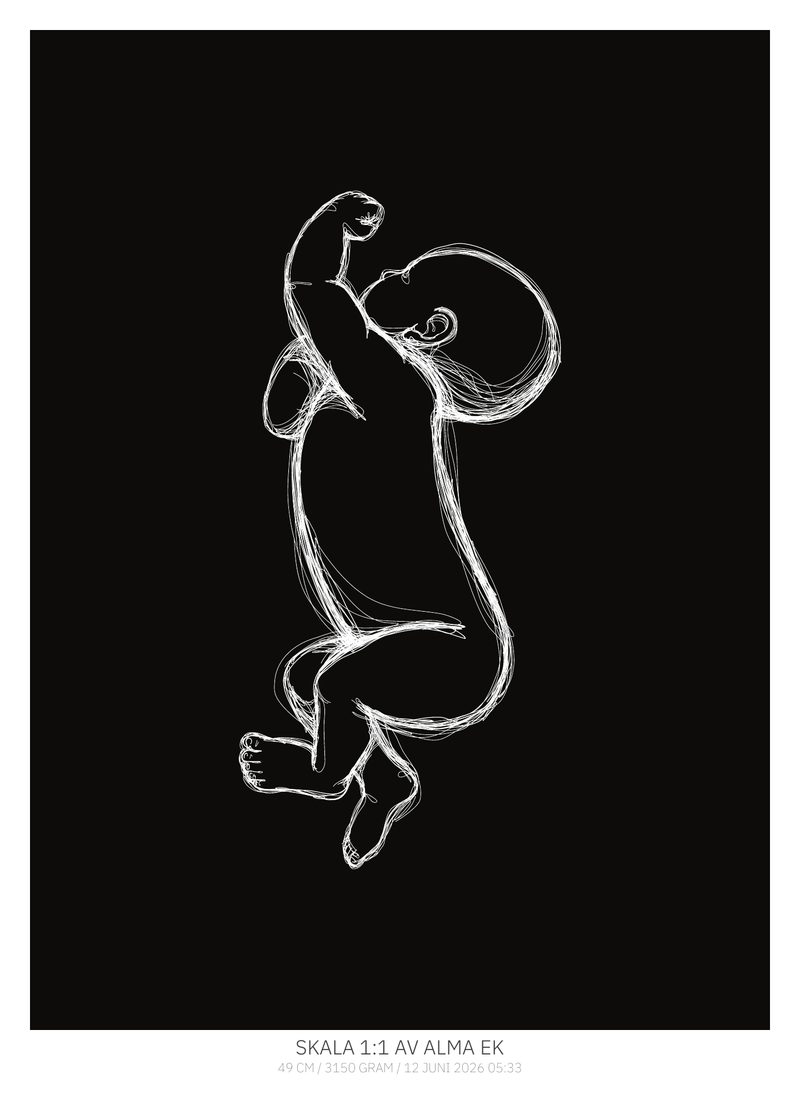 Sich streckend – Ink